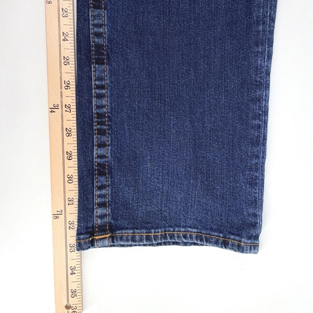 True Religion Ricky Flap Men 44 Blue NEW Straight Leg Relaxed Fit Jeans